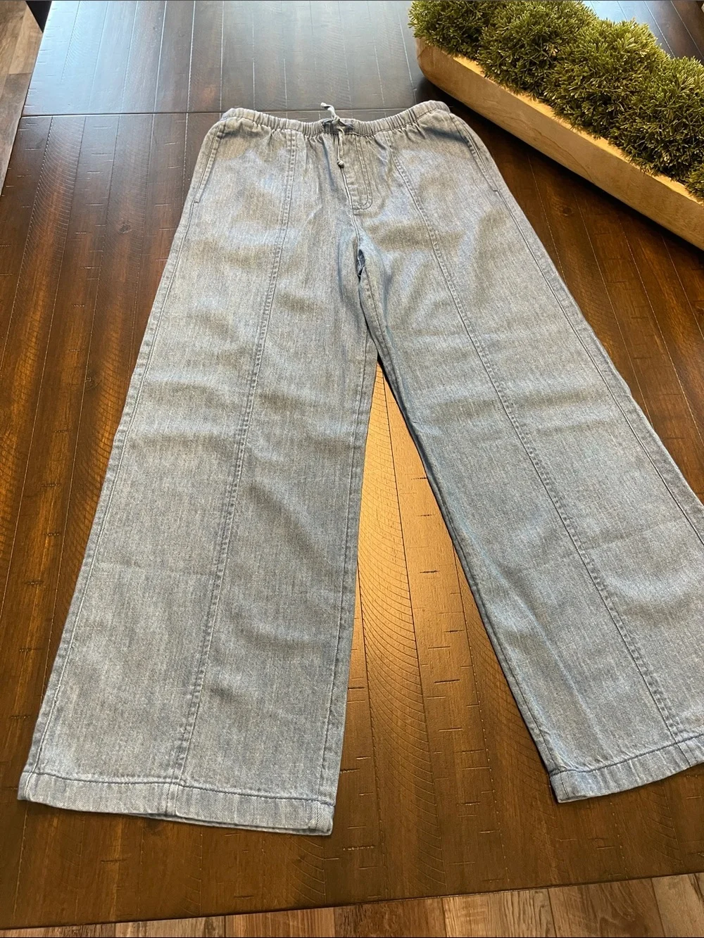 Old Navy Girls linen blend pants with Drawstring Bundle